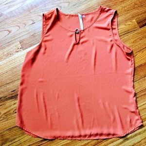 NY Collection Keyhole Sleeveless Blouse XL